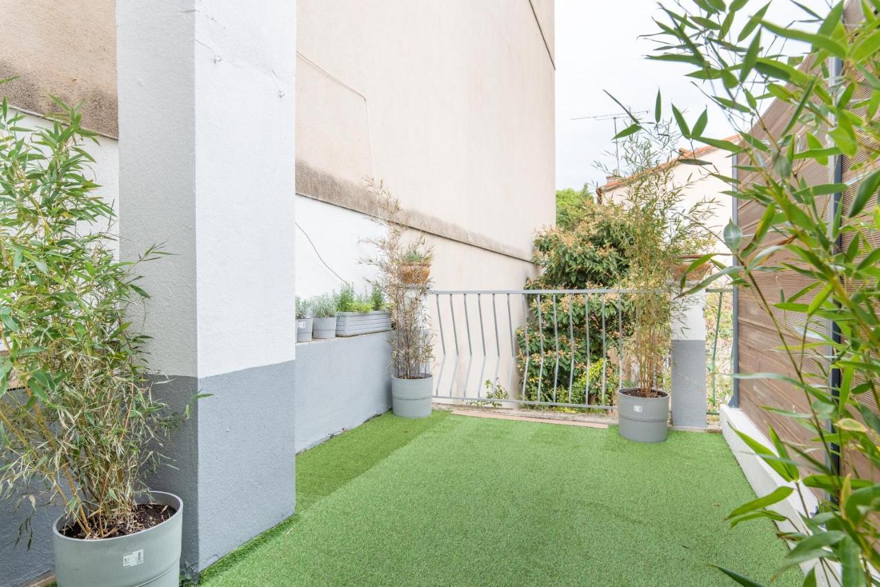 Studio Blancarde Terrasse Parking Clim Marseille Luaran gambar